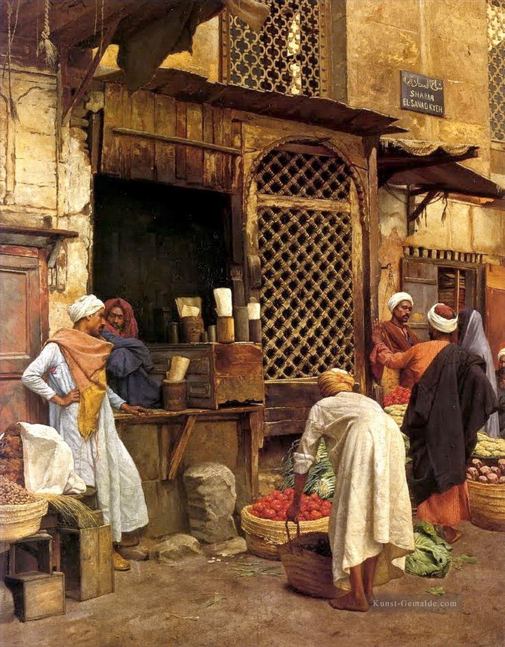 Bazar Ludwig Deutsch Orientalismus Araber Ölgemälde
